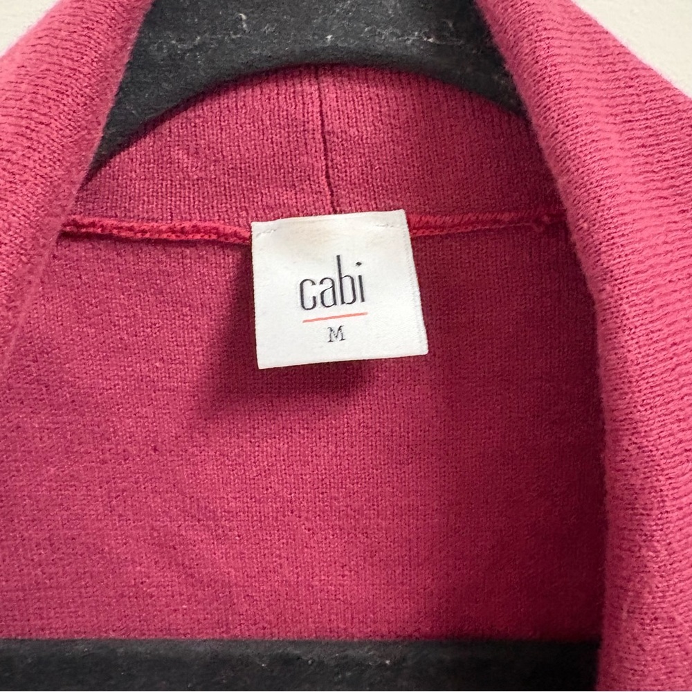 CAbi Cozy Up Cardigan Size Medium 3479 Red - Picture 5 of 7